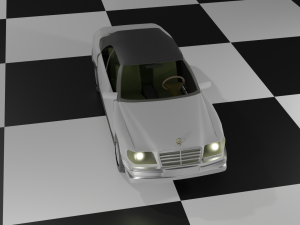 MercedesEW124Cabriolet1985 3Dモデル