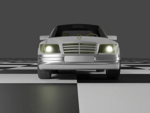 MercedesEW124Cabriolet1985 3D Model