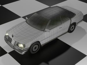 MercedesEW124Cabriolet1985 3Dモデル