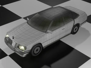 MercedesEW124Cabriolet1985 3D Model