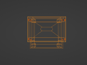 Wooden Step Stool 3D 모델