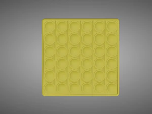Rubber Fidget Toy - Pop-it 3D Model