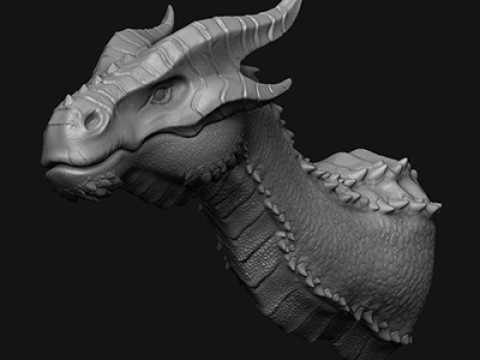 Dragon Head 3D Model