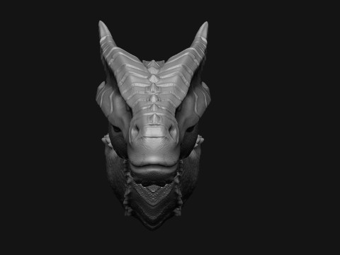 Dragon Head 3D Model