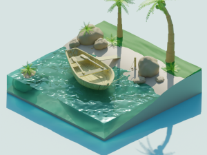 Beach 3D Model