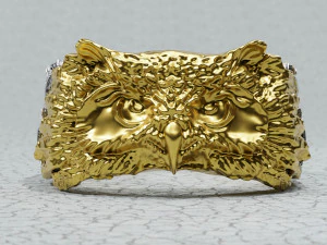 OWL RING 3D Print Model