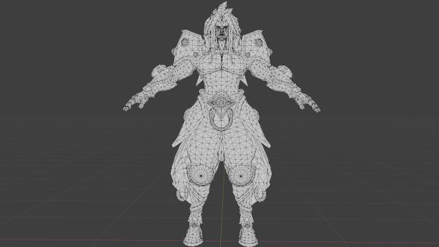 Monster - armour 3D Model .c4d .max .obj .3ds .fbx .stl .blend 