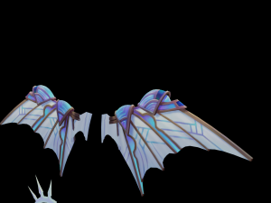 4 wings pack for games 3D Model