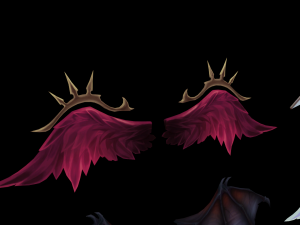 4 wings pack for games 3D Model