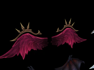 4 wings pack for games 3D Model