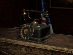 Telephone Old 3D मॉडल