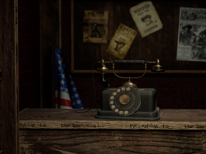 Telephone Old 3D मॉडल