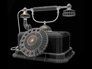 Telephone Old 3D मॉडल