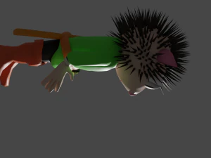 Cartoon hedgehog 3D Model