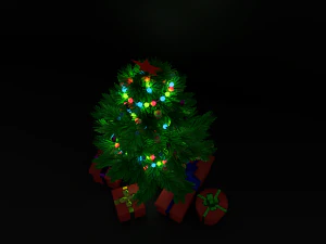 Gifts under the Christmas tree 3D Model