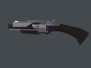 Revolver shotgun 3D 모델