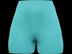 3D blue shorts 3D Model