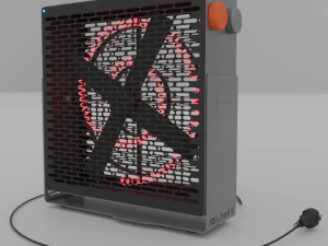 पंखा हीटर 3D मॉडल