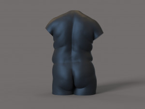 Fat man torso for candle 3D प्रिंट मॉडल