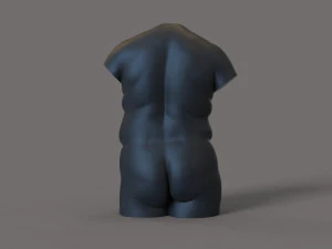 Fat man torso for candle 3D Print Model