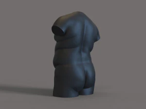 Fat man torso for candle 3D Print Model