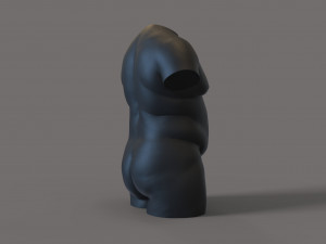 Fat man torso for candle 3D प्रिंट मॉडल