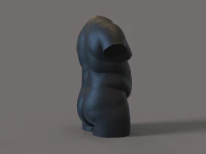 Fat man torso for candle 3D Print Model