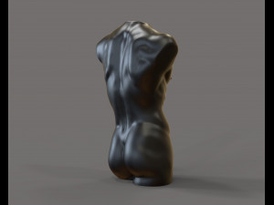 David torso for candle Modèles 3D en vedette