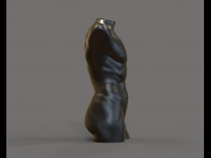 David torso for candle Modèles 3D en vedette