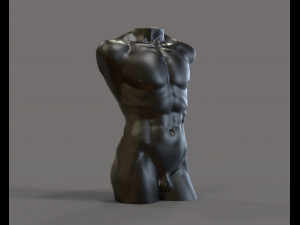 David torso for candle Modèles 3D en vedette