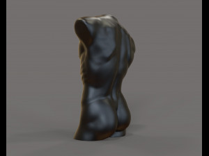 David torso for candle Modèles 3D en vedette
