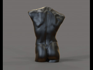 David torso for candle Modèles 3D en vedette