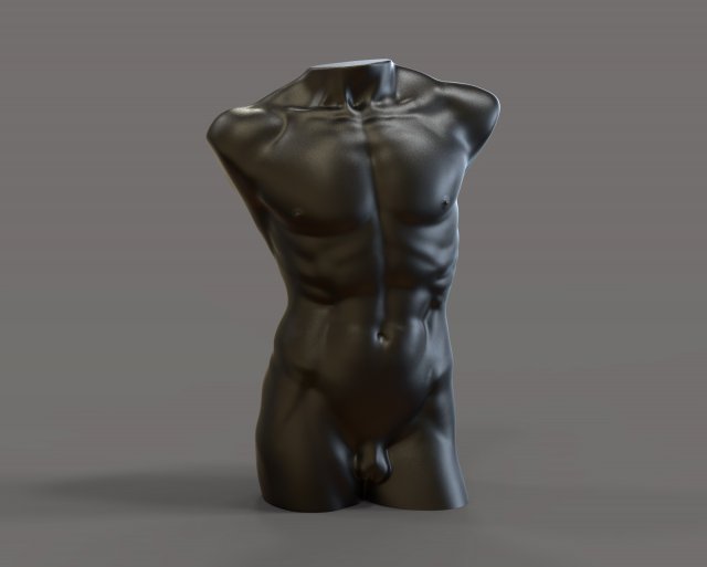 David torso for candle Modèles 3D en vedette .c4d .max .obj .3ds .fbx .stl .blend 