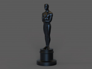 Oscar 3d print model 3Dプリントモデル