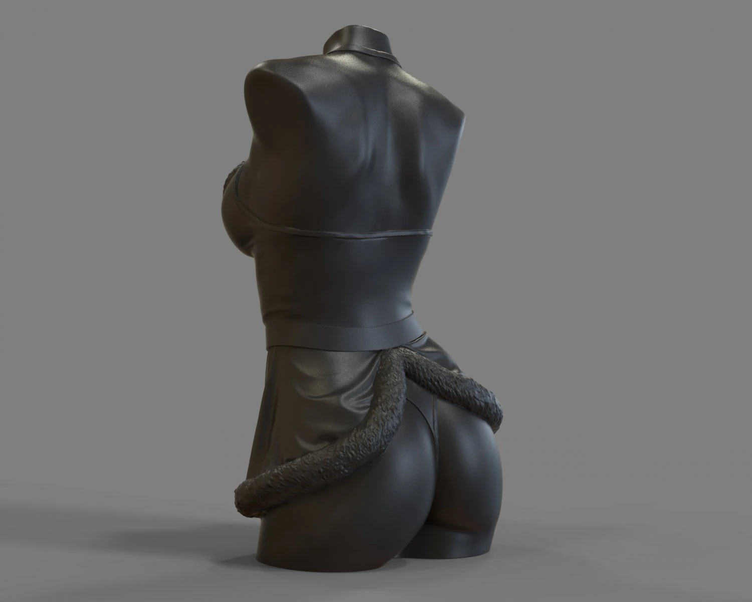 Sexy woman Mrs Claus for candle 3D Print Model .c4d .max .obj .3ds .fbx .stl .blend