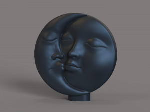 Sun and moon for a candle 3D 打印模型