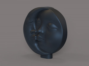 Sun and moon for a candle Modello di stampa 3D