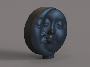 Sun and moon for a candle Modello di stampa 3D