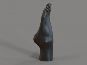 of a foot for a candle Modelo de Impressão 3D