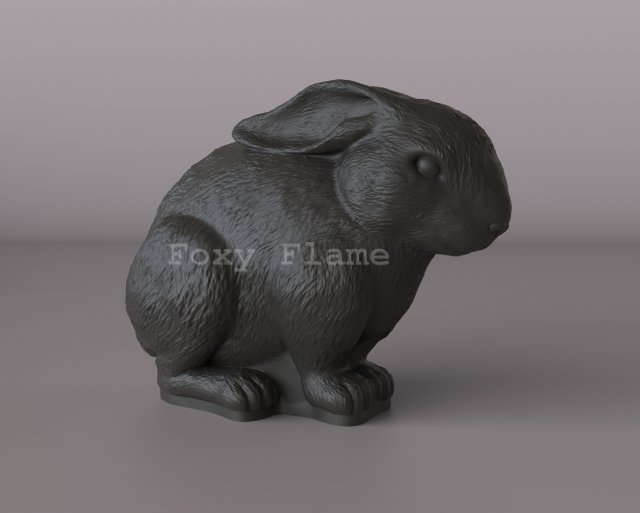 Rabbit for a candle Modelo 3D .c4d .max .obj .3ds .fbx .stl .blend 
