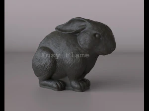 Coelho para uma vela Modelo 3D