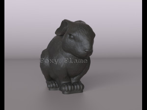 Rabbit for a candle Modelo 3D