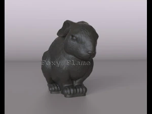 Rabbit for a candle 3D Model