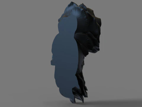 Skull with Roses model for 3d printing 3D Model
