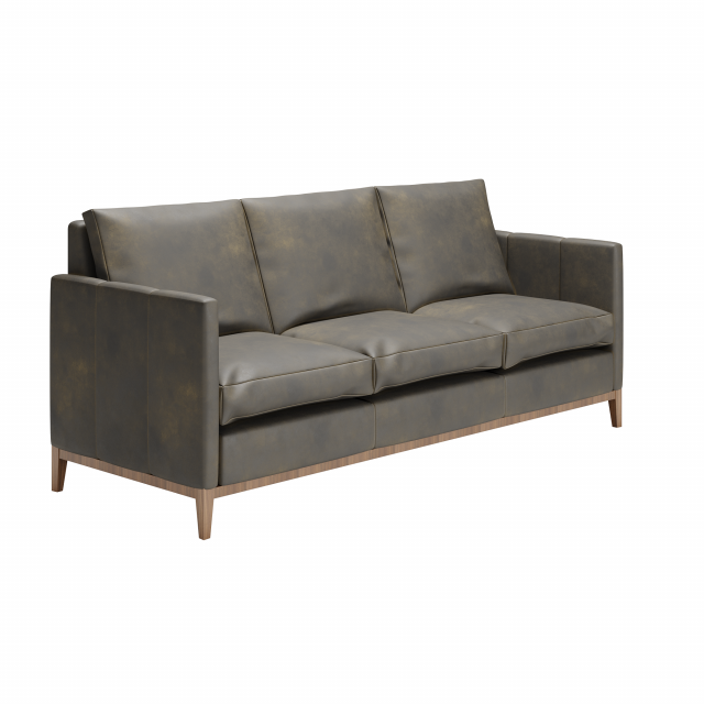 Hartwell Leather Reversible Sectional 3D Model .c4d .max .obj .3ds .fbx .stl .blend