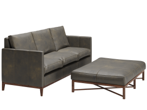 Hartwell Leather Reversible Sectional 3D Модель