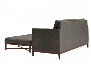 Hartwell Leather Reversible Sectional 3D Модель