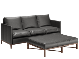 Hartwell Leather Reversible Sectional 3D Модель