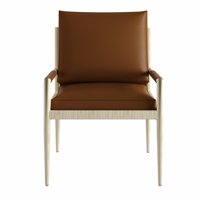 Fransic Leather Chair 3D 模型 .c4d .max .obj .3ds .fbx .stl .blend 