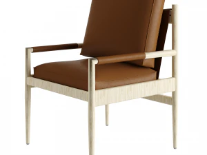 Fransic Leather Chair 3D Model